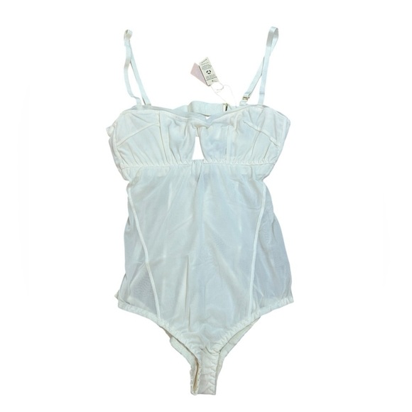 Revolve We Are HAH Under The Wire Walking on Eggshells Mesh Bodysuit Sz Med NWT - Picture 4 of 12